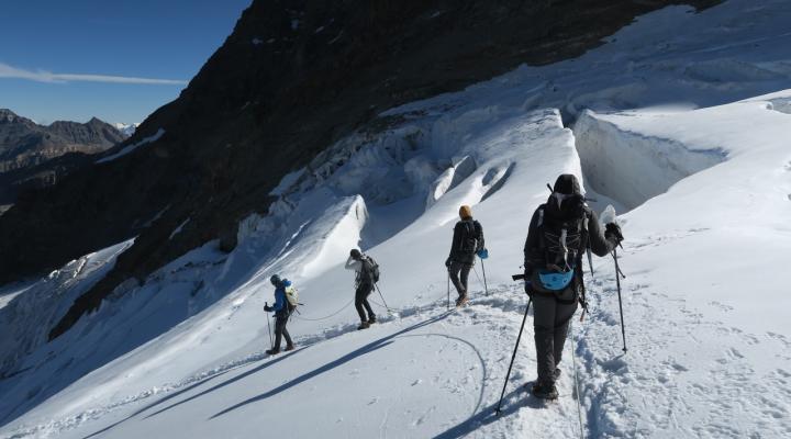 Sur le glacier