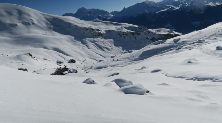 En montant au col