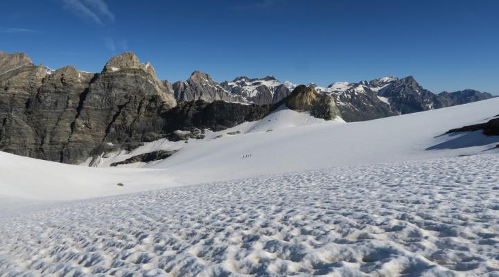 sur Le glacier