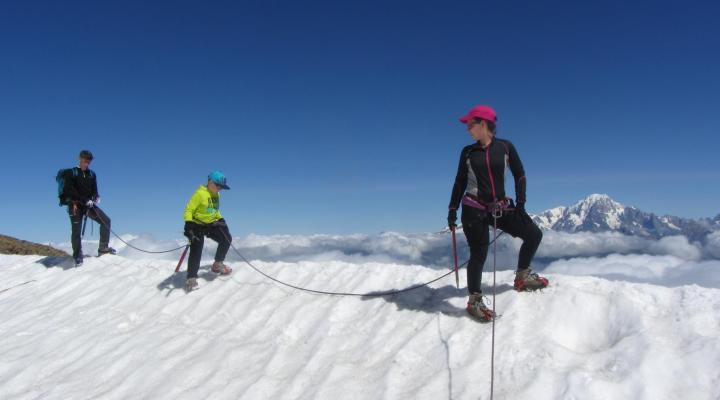 Randonnée sur glacier l'Aiguille Rouge 3226m