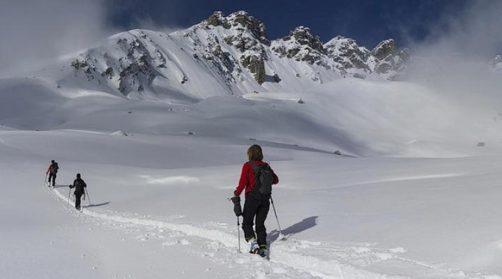 initiation ski de randonnée / free rando les arcs la plagne 