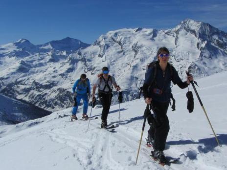 Montée à Foliette en ski de rando - Sainte Foy Tarentaise - Vanoise