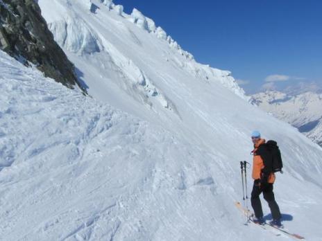 Descente du Pigne d'Arolla 3790m - guides des Arcs