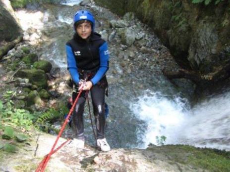 Canyoning descente en rappel - guides des Arcs
