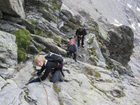 Escalade pour le col du Tondu