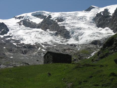 En descendant du dôme de la sache