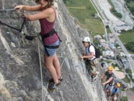 Via ferrata de Val d'Isère - sortie des Plates de la Daille