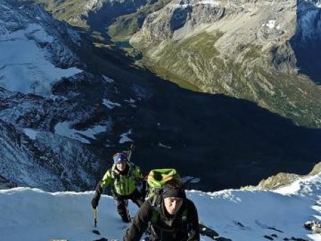 Quelques mètres sous le sommet du mont Pourri.
