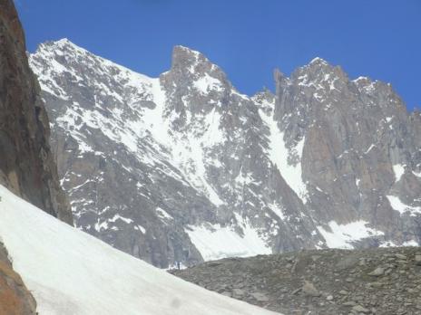 Aiguille Verte vue du refuge du Couvercle 