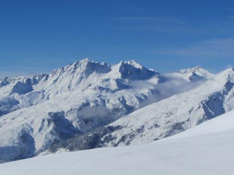 massif du Beaufortain depuis la Rosière