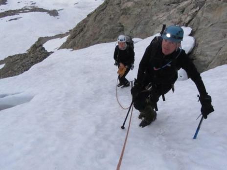 Alpinisme Arête des Lanchettes massif du Mont Blanc