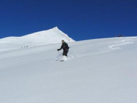 Ski hors piste neige poudreuse dans les vallon de la Chal Peisey - Savoie