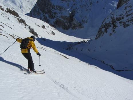 Ski hors piste à Val d'Isère tour du Charvet