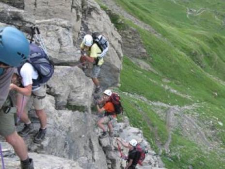 Via ferrata rocher du vent guide des arcs