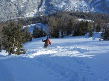 ski hors piste secteur Villaroger les Arcs