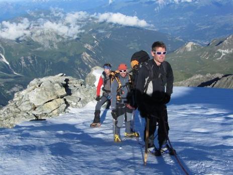 Le Mont Pourri l'arête finale - guides des Arcs