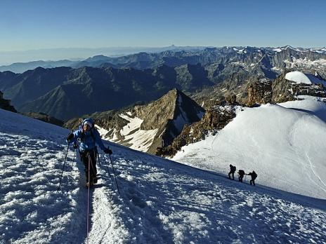 Près du sommet du Grand paradis