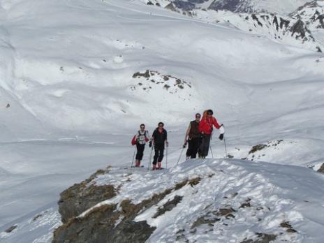 ski de randonnée au départ des Arcs - Vanoise