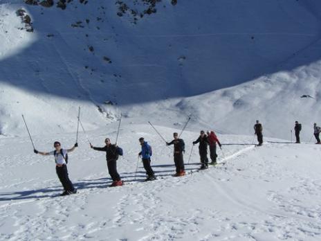 ski de randonnée au départ des Arcs Vanoise