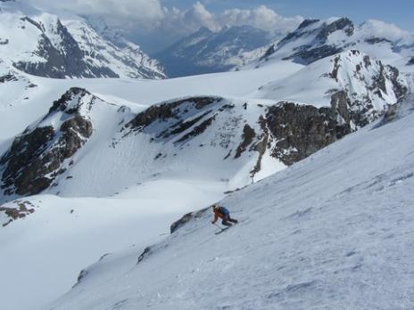 Ski de randonnée face nord de la Tsanteleina