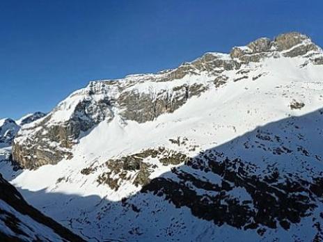 Vue sur l'aliet pendant la montée.