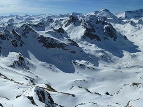 Vue vers le sud pendant la descente.