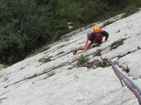 Escalade à Bourg Saint Maurice falaise de séloge