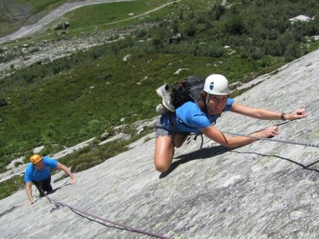 Escalade à Séloge vallée des Chapieux