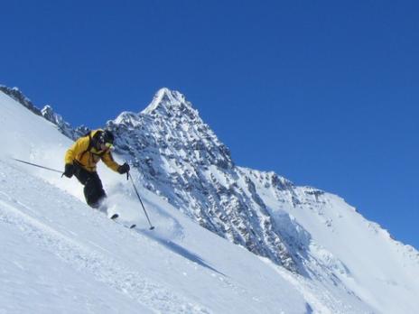 Hors piste à Tignes face nord de la Grande Motte