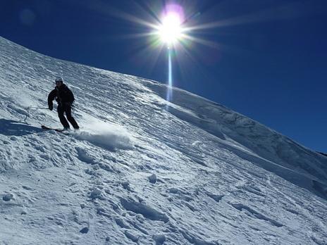Descente du glacier du geay