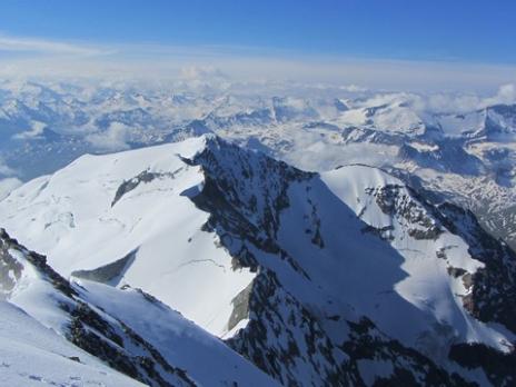 Dôme de la Sache Platières depuis le sommet du Mont Pourri - Vanoise