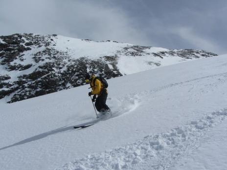 Hors piste rando à Val d'Isère glacier du Gros Cavale