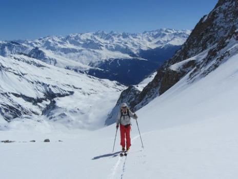 Ski de randonnée dans le Beaufortain pointe de Combe Neuve