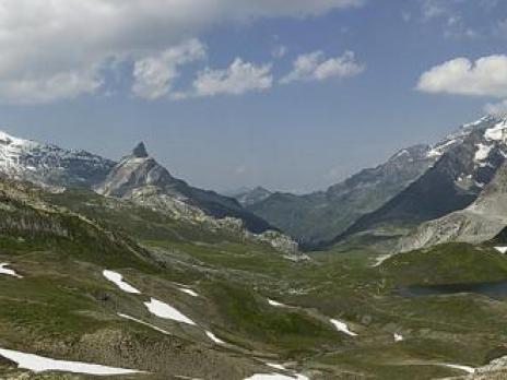 Arrivée sur la haute vallée de Peisey