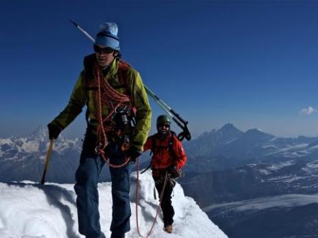 Sur l’arête du Castor