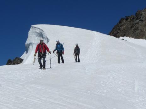 Grand Bec descente du glacier du Troquairou - Guides des Arcs