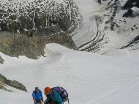 Sur le glacier