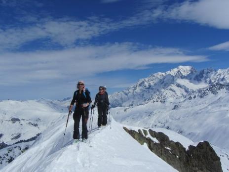 Ski de rando dans le Beaufortain l'arête de la Roche D'Outray
