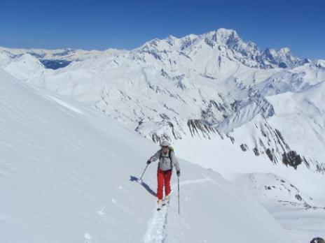 Ski de randonnée dans le Beaufortain pointe de Combe Neuve