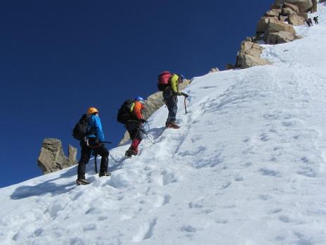 Traversée des arêtes des Cosmiques massif du Mont Blanc