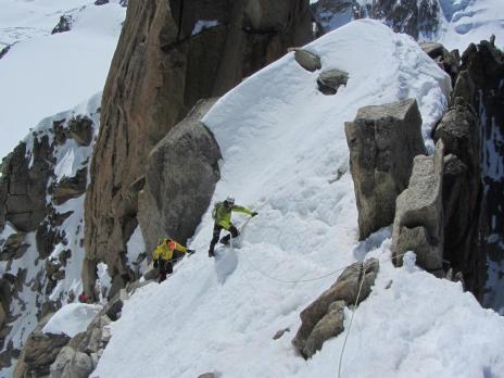 Traversée des arêtes des Cosmiques massif du Mont Blanc