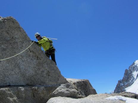 Traversée des arêtes des Cosmiques massif du Mont Blanc