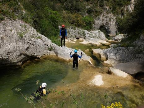 Canyoning dans le Gard les Concluses