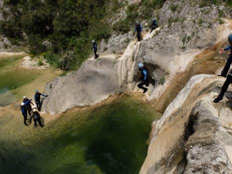 Canyoning dans le Gard les Concluses