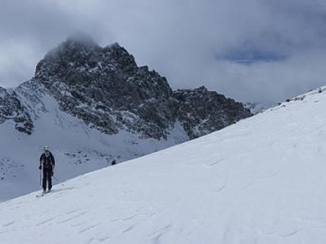 Dans le vallon supérieur à l'approche de la tête de Malacoste.