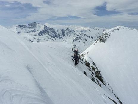 Sur l'arête Platières-Sache.