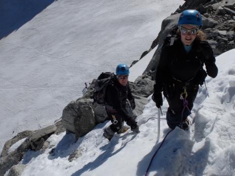 En montant à l'arête