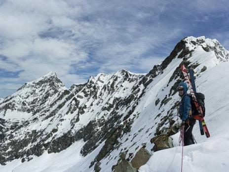 Sur l'arête Platières-Sache. Derrière l'arête Sache-Pourri.