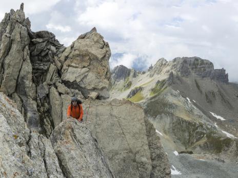 Quelques petits pas pimentent l'arête.
