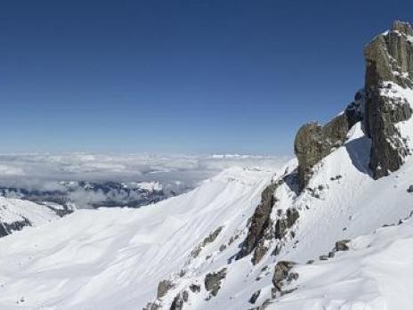 Aiguille du grand fond depuis la brèche de Parozan.